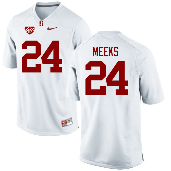 Men Stanford Cardinal #24 Quenton Meeks College Football Jerseys Sale-White - Click Image to Close